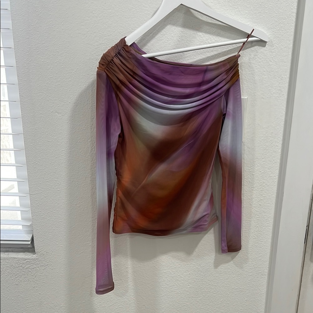 AFRM Multicolor Off-Shoulder Top